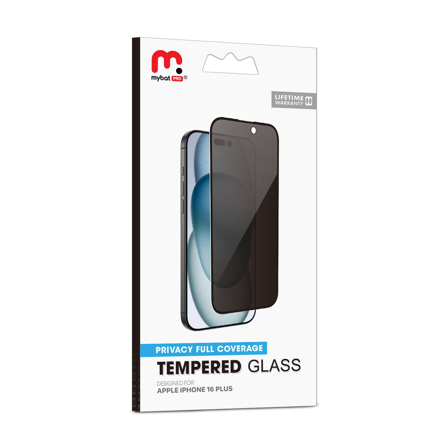 MyBat Pro Privacy Full Coverage Tempered Glass Screen Protector for Apple iPhone 16 Plus - Black - RIP16MSCF111-7.jpg