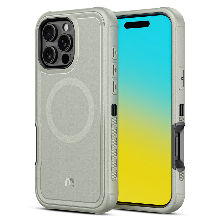 MyBat Pro Maverick Series Rogue Edition MagSafe Case for Apple iPhone 16 Pro - Grey - RIP16PCS2NXMS005-2.jpg