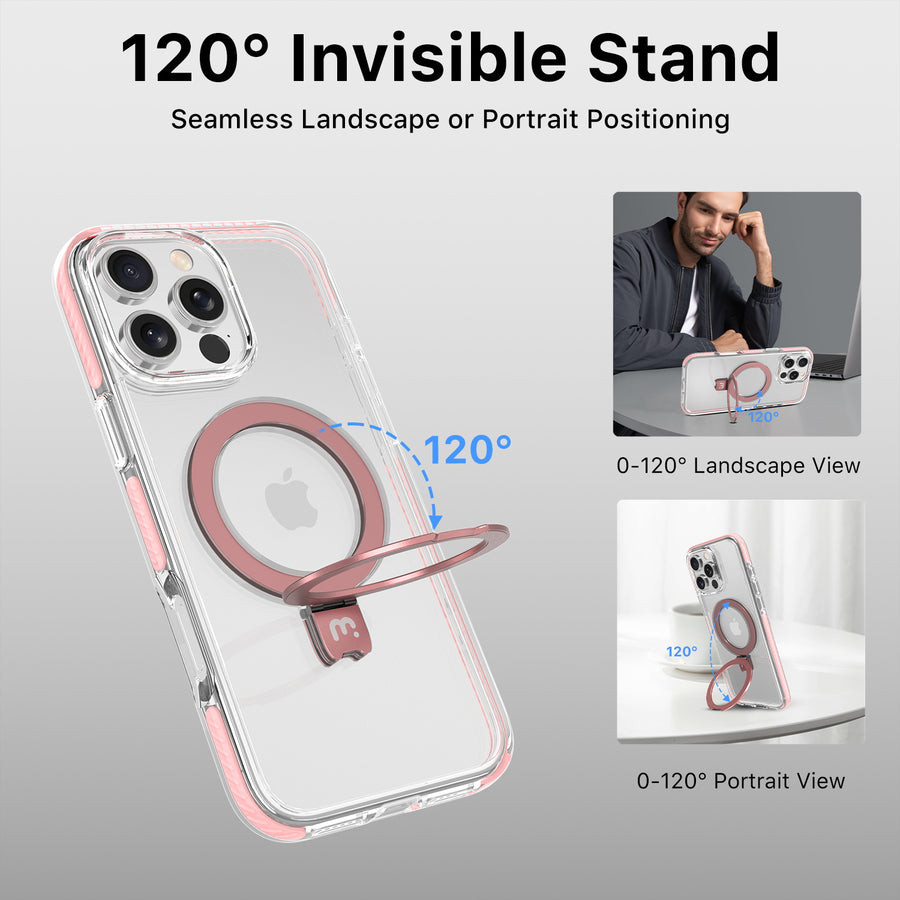 MyBat Pro Lure Series Case w/ MagSafe Kickstand Ring for Apple iPhone 16 Pro - Pink - RIP16PCSRVLM503-3.jpg