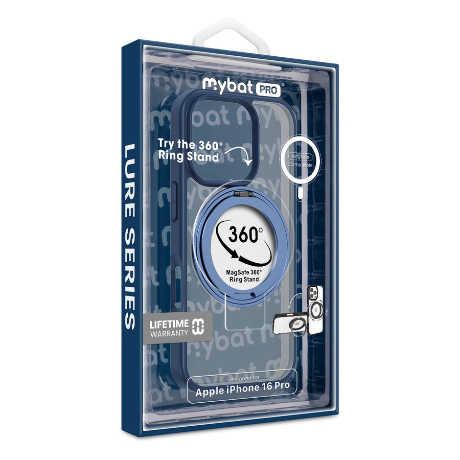 MyBat Pro Lure Series 360° Ring Stand MagSafe Case for Apple iPhone 16 Pro - Blue - RIP16PCSRVLM622-10.jpg