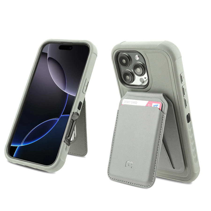 MyBat Pro Maverick Series Utility Edition MagSafe Case + MagStash MagSafe Wallet Folio for Apple iPhone 16 Pro Max - Grey - RIP16PMCS2NXMS005-CH413-5.jpg