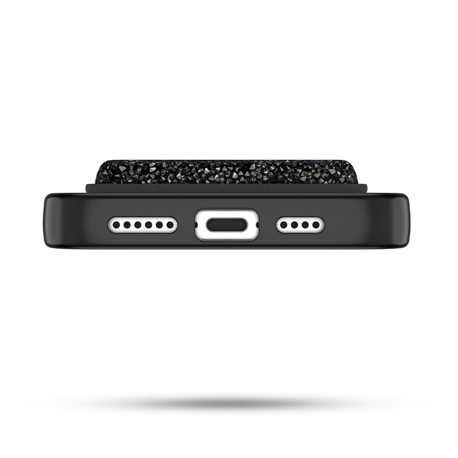 MyBat Pro Bijou Series MagSafe Bundle with Diamond Case + MagStash Wallet for Apple iPhone 16 Pro Max - Graphite Smoke - RIP16PMCSBIJS001-5.jpg