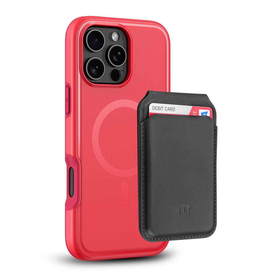MyBat Pro Fuse Series Case Bundle + MagStash Wallet Folio for Apple iPhone 16 Pro Max - Red / Black - RIP16PMCSD5MS105-CH411-2.jpg