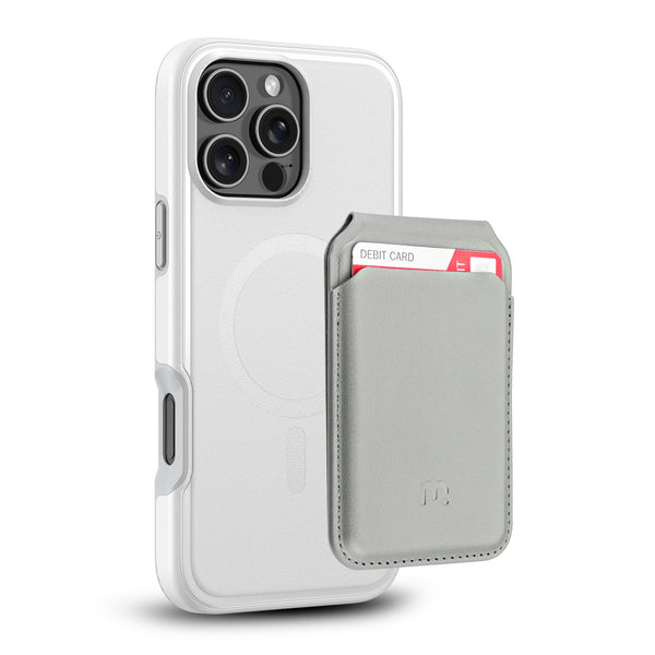 MyBat Pro Fuse Series Case Bundle + MagStash Wallet Folio for Apple iPhone 16 Pro Max - White / Gray - RIP16PMCSD5MS108-CH413-2.jpg