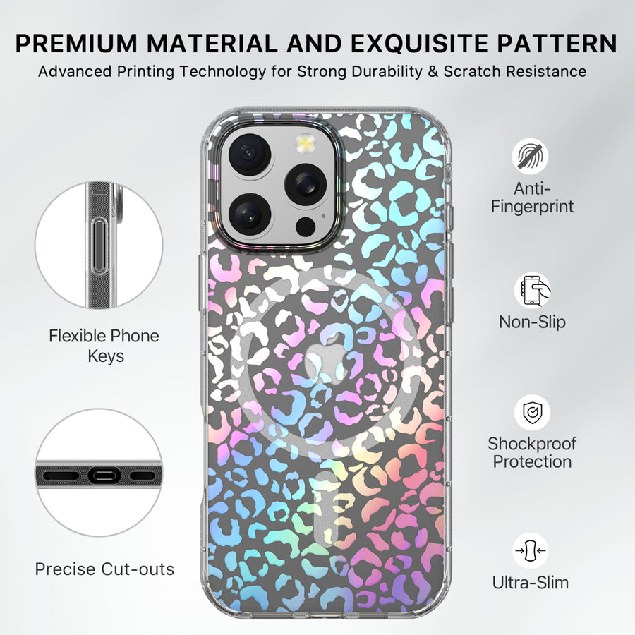 MyBat Pro Mood Series MagSafe Case for Apple iPhone 16 Pro Max - Holographic Leopard - RIP16PMCSFSSM519-7.jpg