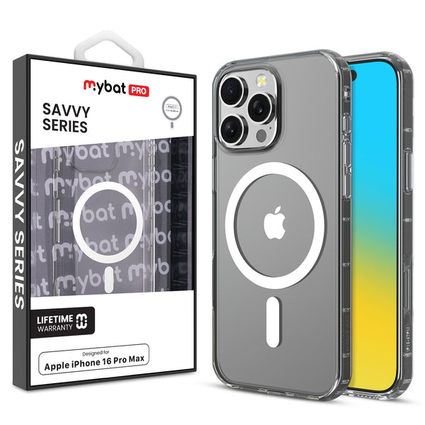 MyBat Pro Savvy Series MagSafe Case for Apple iPhone 16 Pro Max - Clear - RIP16PMCSFSST301-1.jpg