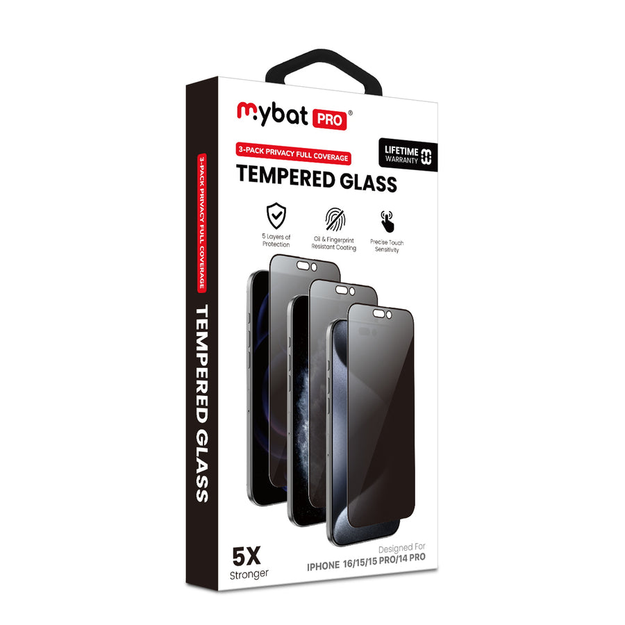 MyBat Pro Privacy Full Coverage Tempered Glass Screen Protector (3-pack) for Apple iPhone 16 / 15 / 15 Pro / 14 Pro - Black - RIP16SCF112TH-4.jpg
