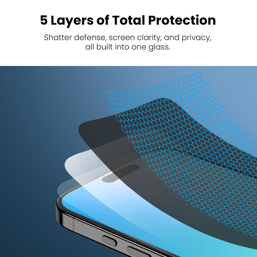 MyBat Pro Privacy Full Coverage Tempered Glass Screen Protector (3-pack) for Apple iPhone 16 / 15 / 15 Pro / 14 Pro - Black - RIP16SCF112TH-6.jpg