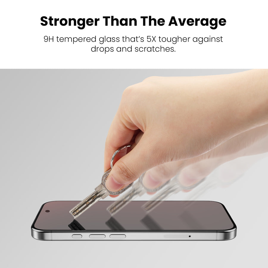 MyBat Pro SkinBarrier Red Light Converting Tempered Glass Screen Protector for Apple iPhone 16/iPhone 15 / 14 Pro - Black - RIP16SCF161-11.jpg