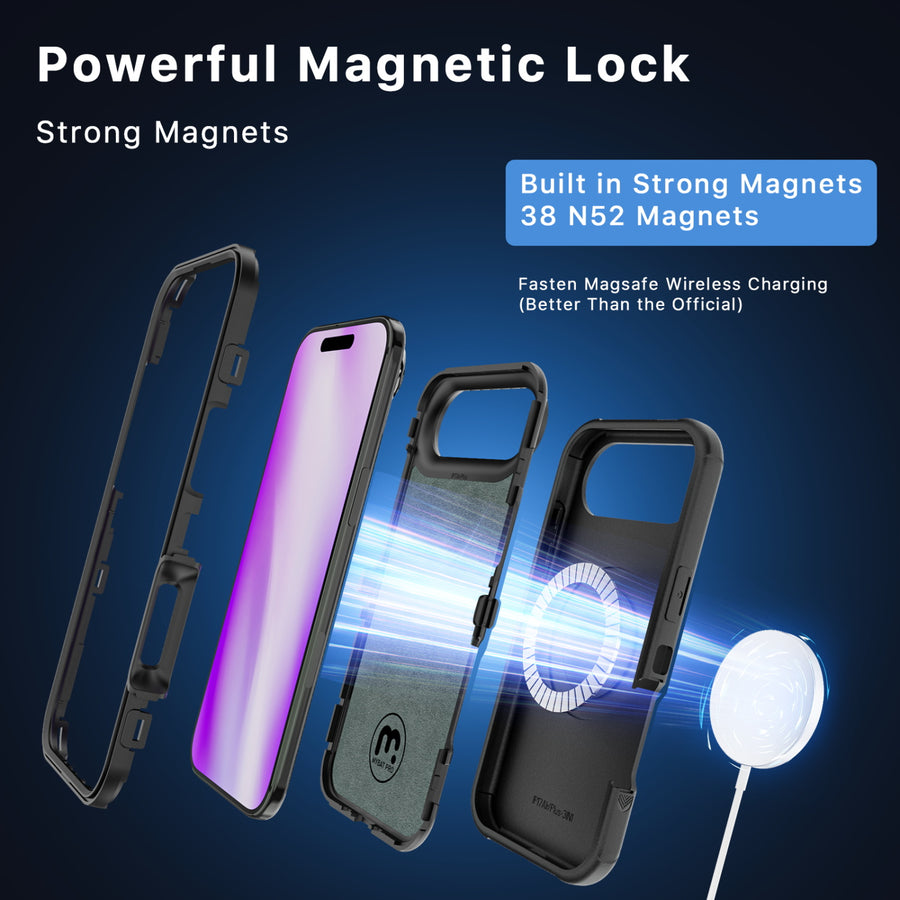 MyBat Pro Maverick Series MagSafe Case w/ Holster and Tempered Glass for Apple iPhone Air - Black - RIP17ACS3NXMS001-3.jpg