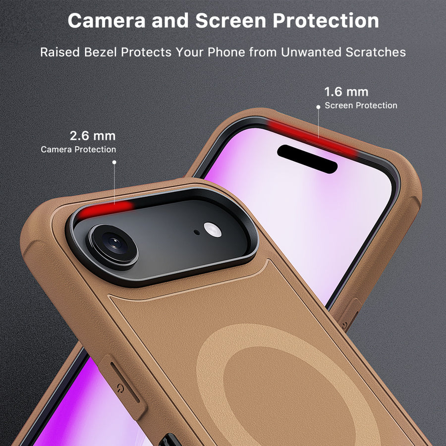 MyBat Pro Maverick Series MagSafe Case w/ Holster and Tempered Glass for Apple iPhone Air - Brown - RIP17ACS3NXMS006-4.jpg