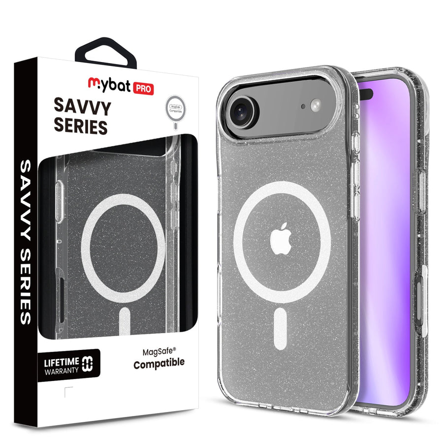 MyBat Pro Savvy Series MagSafe Case for Apple iPhone Air - Clear Glitter