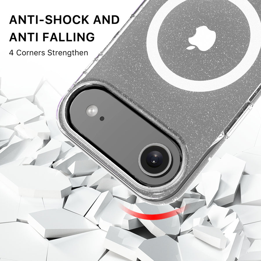 MyBat Pro Savvy Series MagSafe Case for Apple iPhone Air - Clear Glitter - RIP17ACSFSST302-3.jpg