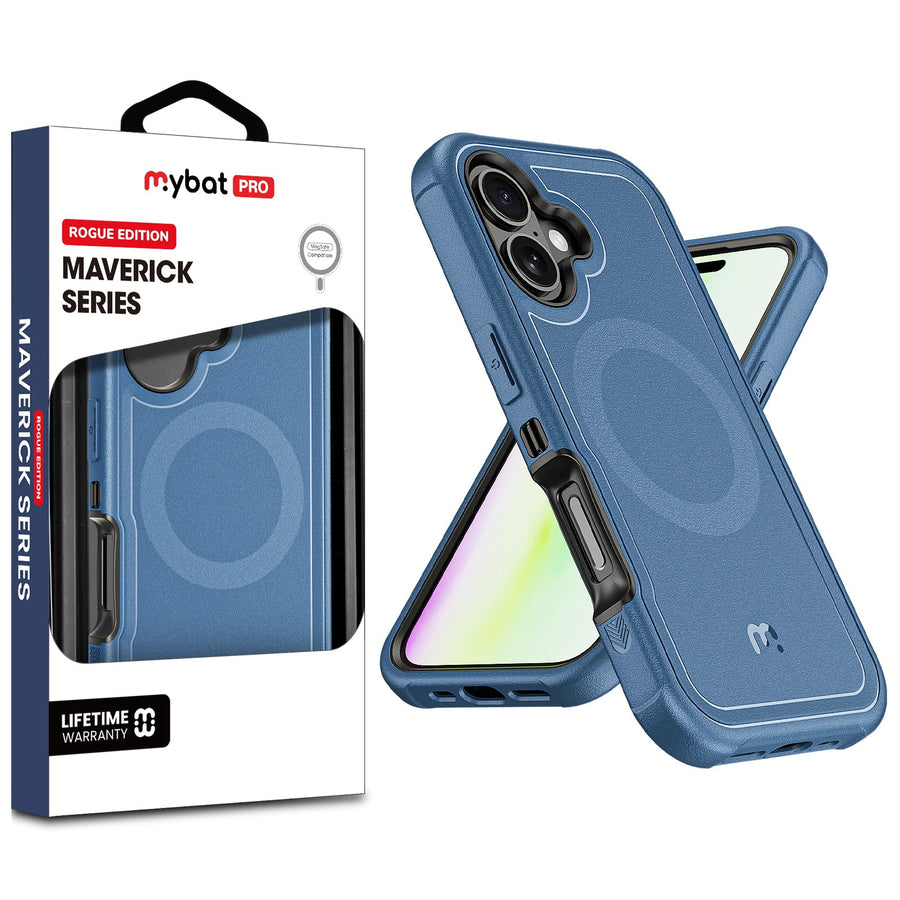 MyBat Pro Maverick Series Rogue Edition MagSafe Case for Apple iPhone 17 - Blue