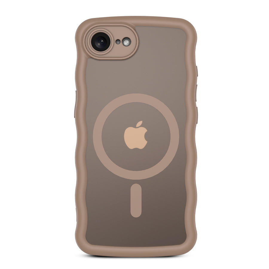 MyBat Pro Contour Series MagSafe Wavy Matte Case for Apple iPhone 17e / 16e - Brown - RIP17ECSFGMS503-3.jpg