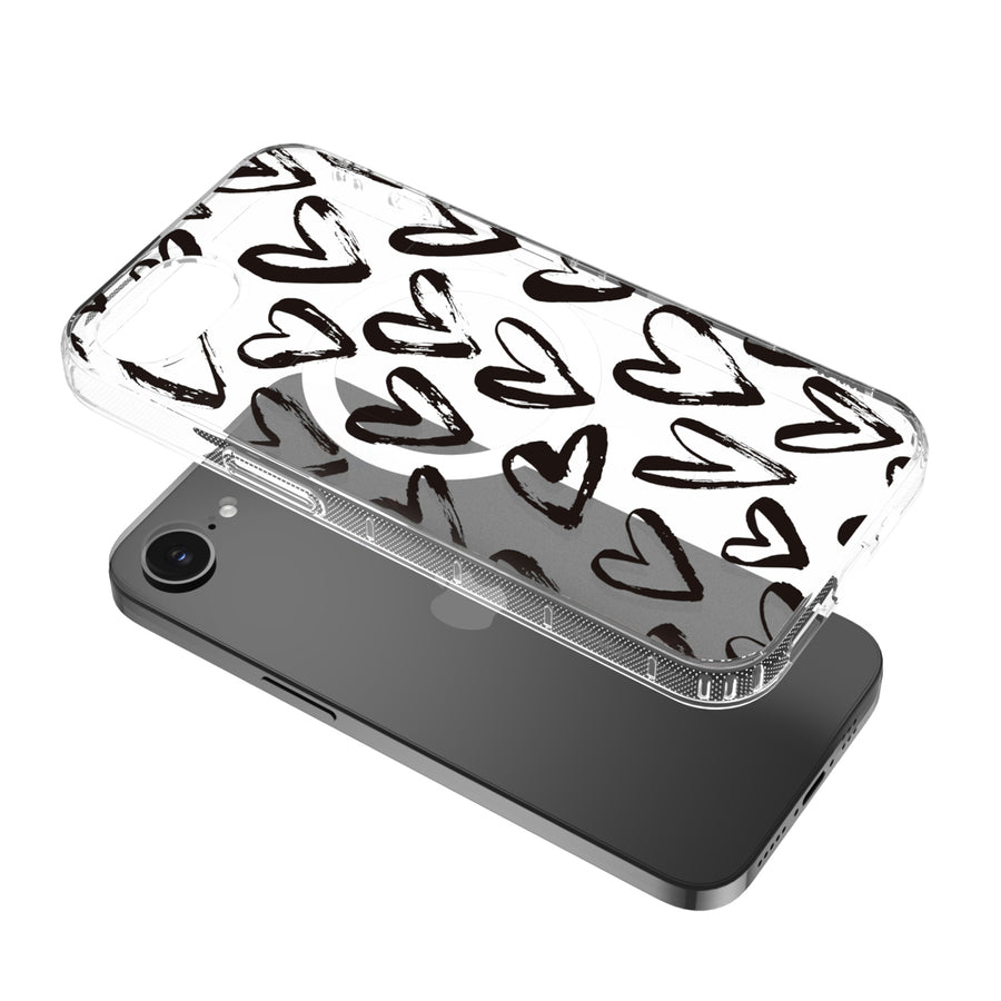 MyBat Pro Mood Series MagSafe Case for Apple iPhone 17e / 16e - Black Hearts - RIP17ECSFSSM503-6.jpg