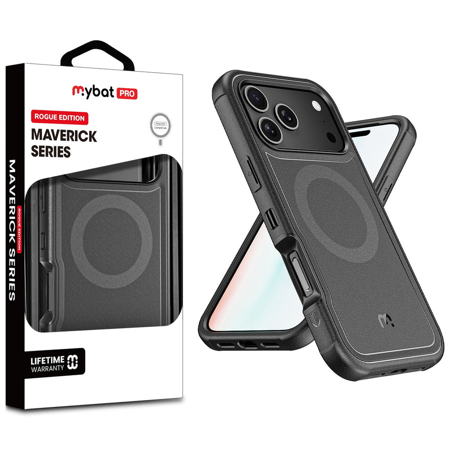MyBat Pro Maverick Series Rogue Edition MagSafe Case for Apple iPhone 17 Pro - Black