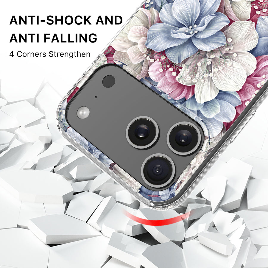 MyBat Pro Mood Series MagSafe Case (with Diamonds) for Apple iPhone 17 Pro - Floral Gems - RIP17PCSFSSDM603-3.jpg