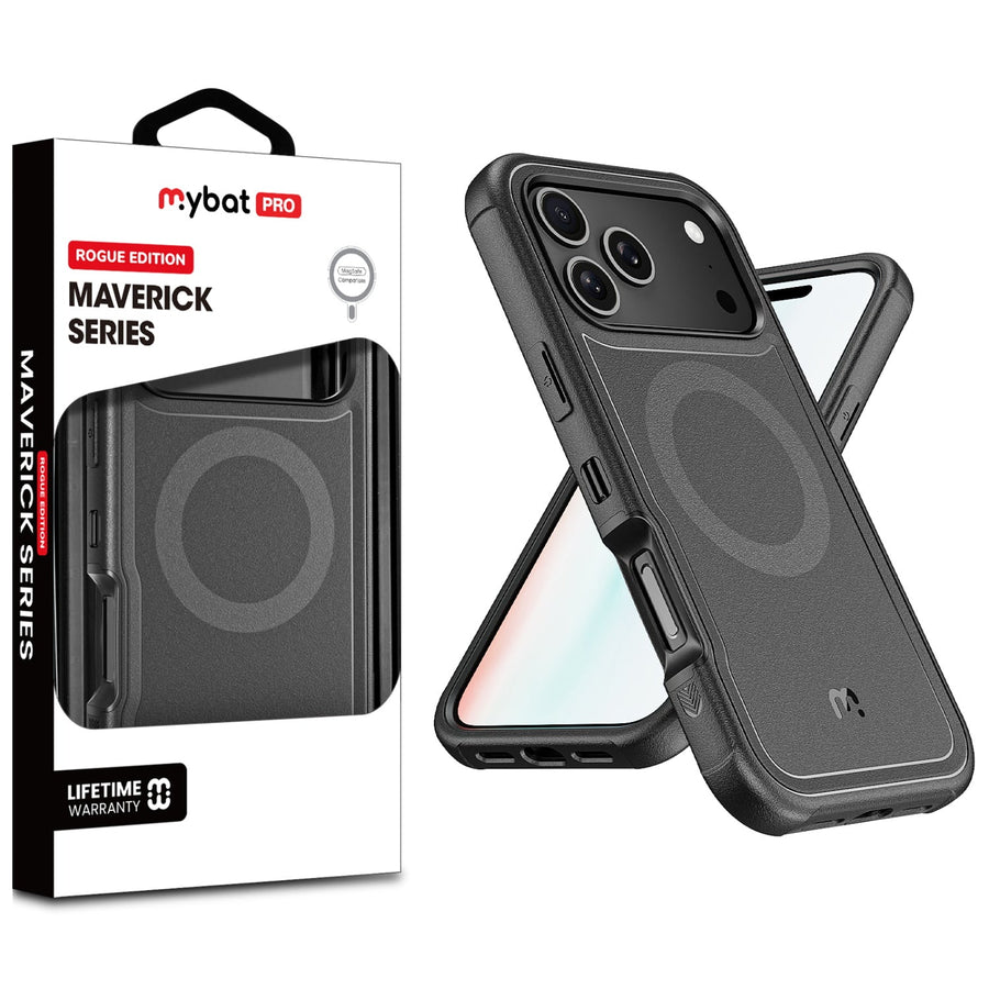 MyBat Pro Maverick Series Rogue Edition MagSafe Case for Apple iPhone 17 Pro Max - Black
