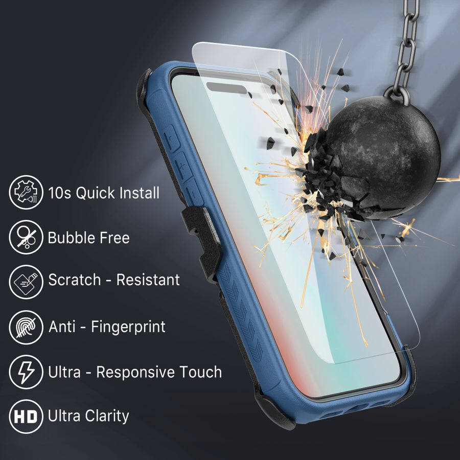 MyBat Pro Maverick Series MagSafe Case w/ Holster and Tempered Glass for Apple iPhone 17 Pro Max - Blue - RIP17PMCS3NXMS002-10.jpg