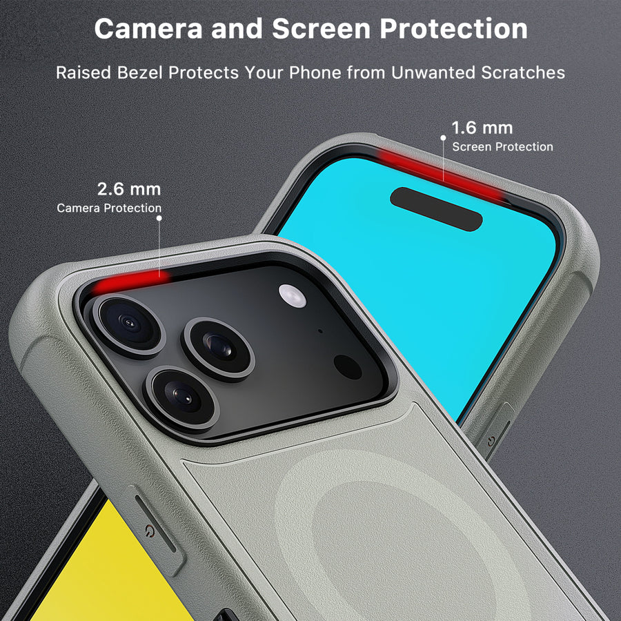 MyBat Pro Maverick Series MagSafe Case w/ Holster and Tempered Glass for Apple iPhone 17 Pro Max - Grey - RIP17PMCS3NXMS005-4.jpg