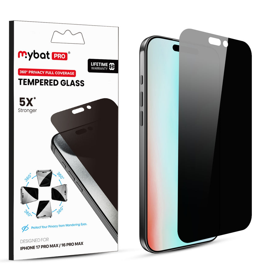 MyBat Pro 360° Privacy Full Coverage Tempered Glass for Apple iPhone 17 Pro Max / 16 Pro Max - Black - RIP17PMSCF360-1.jpg