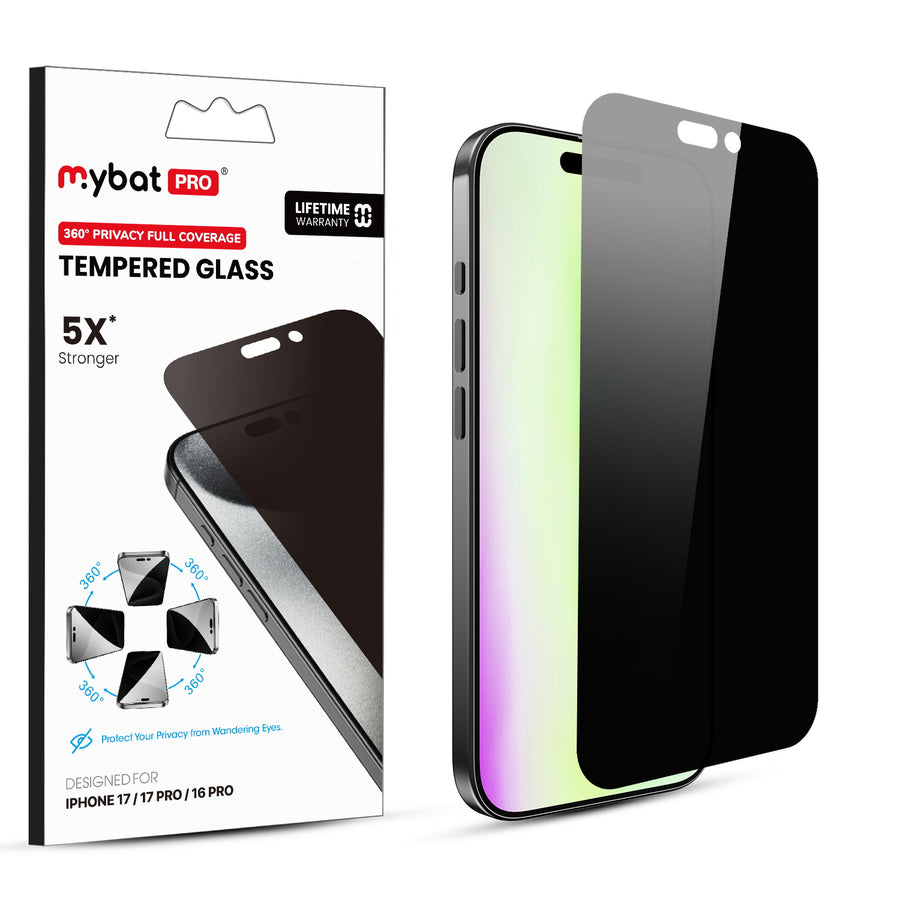 MyBat Pro 360° Privacy Full Coverage Tempered Glass for Apple iPhone 17/iPhone 17 Pro / 16 Pro - Black - RIP17SCF360-1.jpg