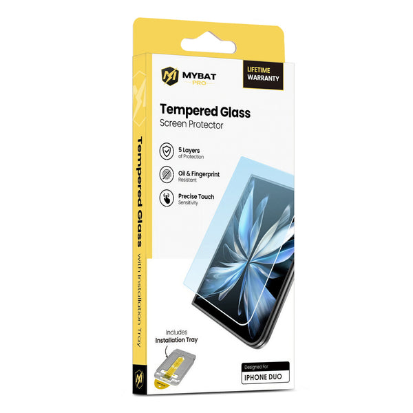 MyBat Pro Tempered Glass Screen Protector with Installation Tray for Apple iPhone Duo - Clear - RIP18DSC86IT-1.JPG