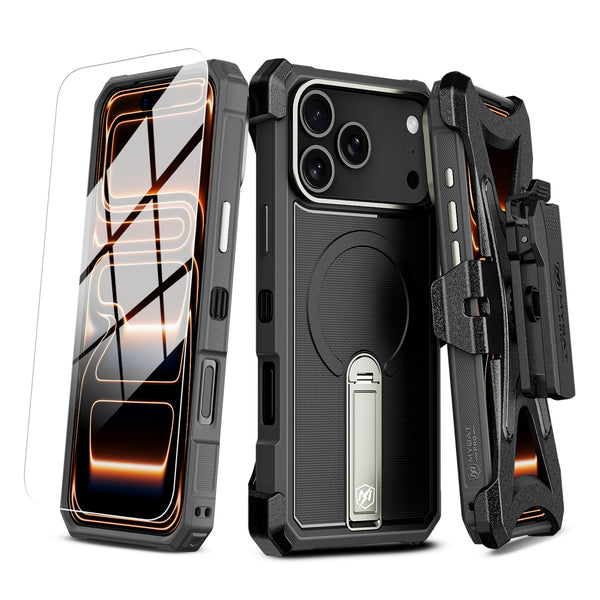 MyBat Pro Renegade Series Case with 360° Locking Kickstand and Holster for Apple iPhone 18 Pro Max / 17 Pro Max -Black - RIP18PMCS3NRS001.JPG