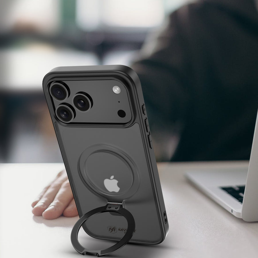 MyBat Pro Shade Series Case w/ MagSafe Ring Stand for Apple iPhone 18 Pro Max / 17 Pro Max - Black - RIP18PMCSSSMS001-9.JPG