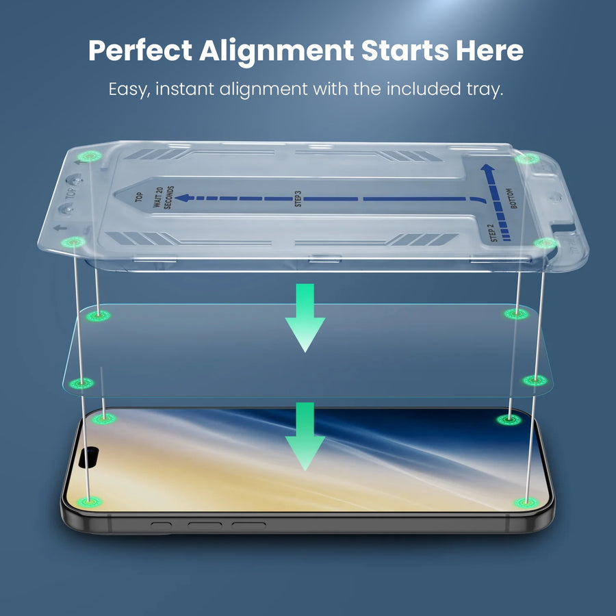 MyBat Pro Tempered Glass Screen Protector with Installation Tray for Apple iPhone 18 Pro Max / 17 Pro Max - Clear - RIP18PMSC86IT-2.JPG