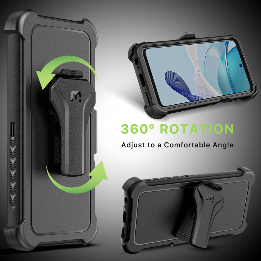 MyBat Pro Maverick Series Case w/ Holster for Motorola Moto G 5G (2023) - Black - RMG5G23CS3NXS001-6.jpg
