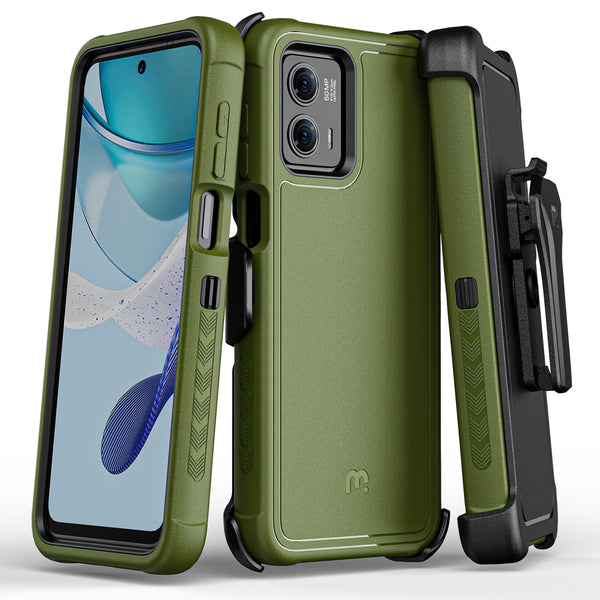 MyBat Pro Maverick Series Case w/ Holster for Motorola Moto G 5G (2023) - Army Green - RMG5G23CS3NXS004-2.jpg