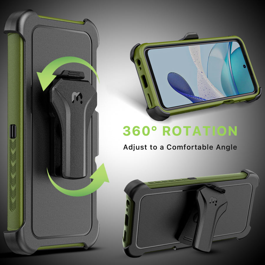 MyBat Pro Maverick Series Case w/ Holster for Motorola Moto G 5G (2023) - Army Green - RMG5G23CS3NXS004-6.jpg