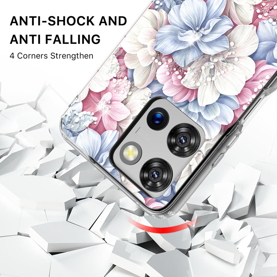 MyBat Pro Mood Series Case (with Diamonds) for Motorola Moto G 5G (2025) - Floral Gems - RMG5G25CSFSSD156-3.jpg