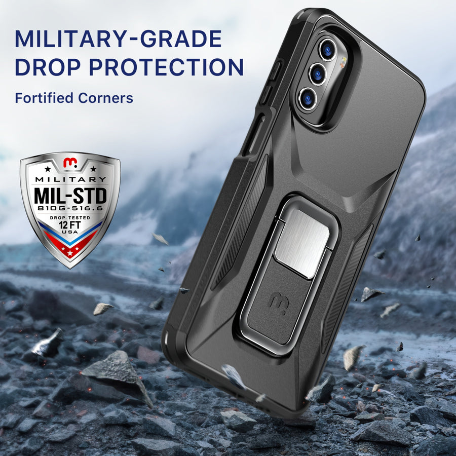 MyBat Pro Antimicrobial Stealth Series (with Stand) for Motorola Moto G 5G (2022) - Black / Black - RMG5GCSSTSS001-4.jpg