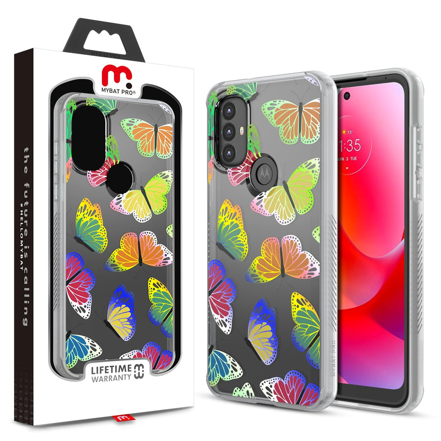 MyBat Pro Mood Series Case for Motorola Moto G Power (2022) - Neon Butterfies