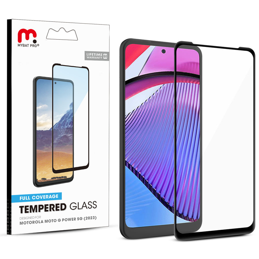 MyBat Pro Full Coverage Tempered Glass Screen Protector for Motorola Moto G Power 5G (2023) - Black - RMGPW23SC85A-1.jpg