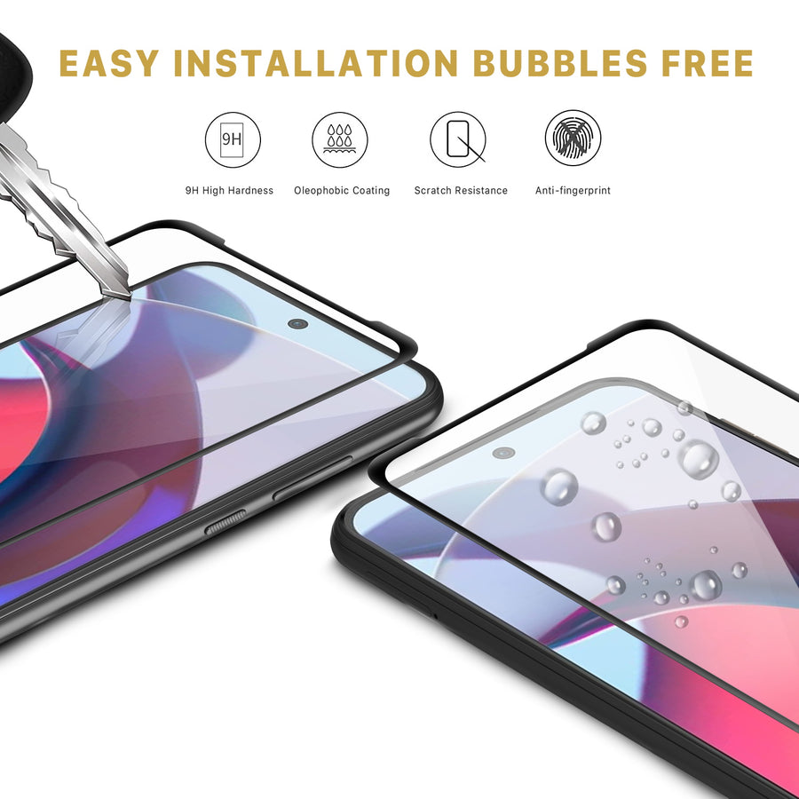 MyBat Pro Full Coverage Tempered Glass Screen Protector for Motorola Moto G Power 5G (2023) - Black - RMGPW23SC85A-6.jpg