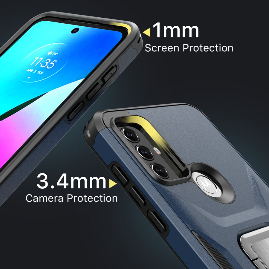 MyBat Pro Antimicrobial Stealth Series (with Stand) for Motorola Moto G Play (2023) - Blue / Black - RMGPY23CSSTSS002-6.jpg