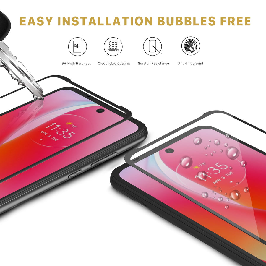 MyBat Pro Full Coverage Tempered Glass Screen Protector for Motorola Moto G Play (2023) - Black - RMGPY23SC85A-6.jpg