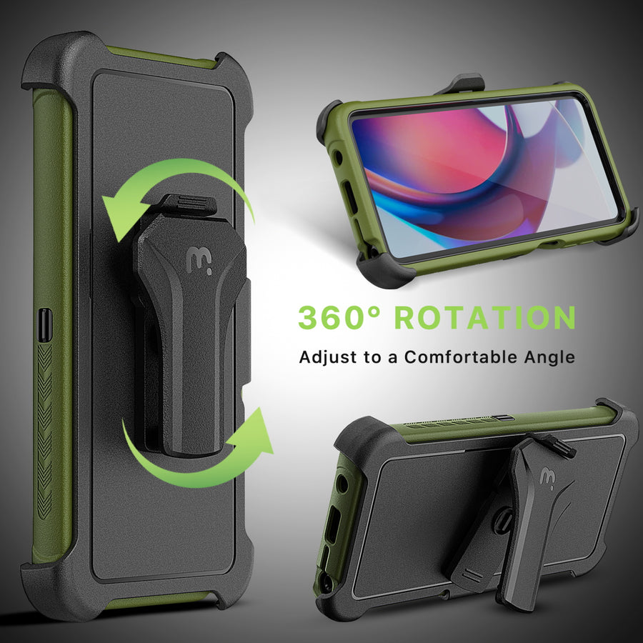 MyBat Pro Maverick Series Case w/ Holster for Motorola Moto G Stylus 5G (2023) - Army Green - RMGS5G23CS3NXS004-6.jpg
