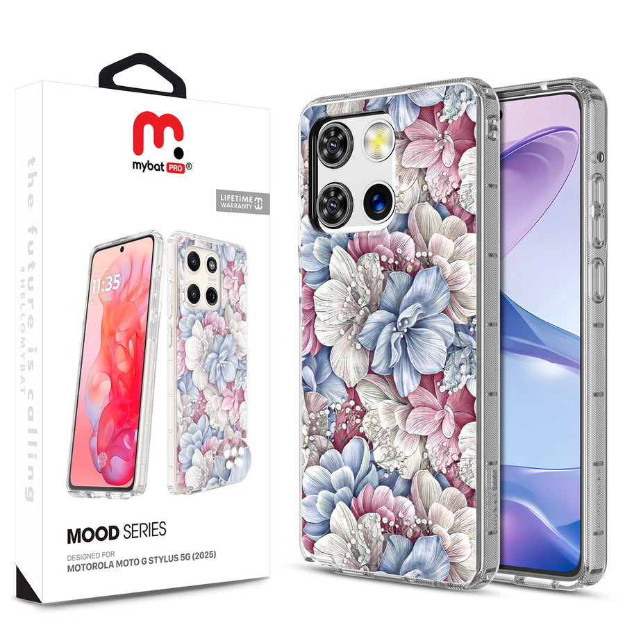MyBat Pro Mood Series Case (with Diamonds) for Motorola Moto G Stylus 5G (2025) - Floral Gems - RMGS5G25CSFSSD156-1.jpg