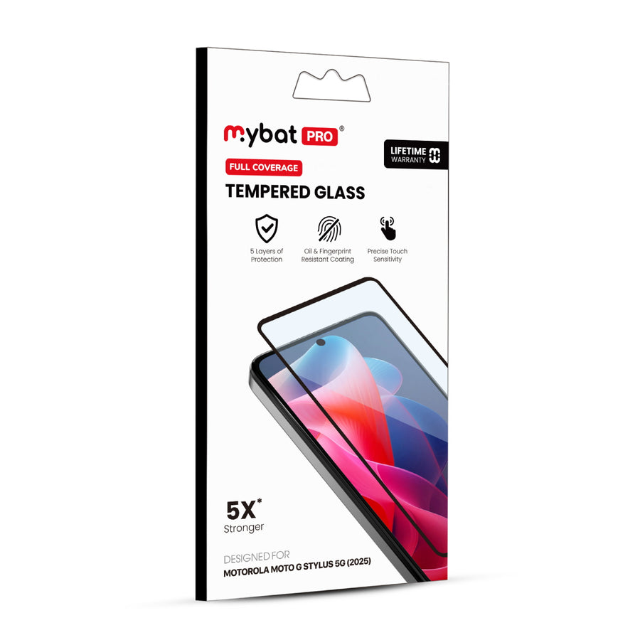 MyBat Pro Full Coverage Tempered Glass Screen Protector for Motorola Moto G Stylus 5G (2025) - Black - RMGS5G25SC85A-7.jpg