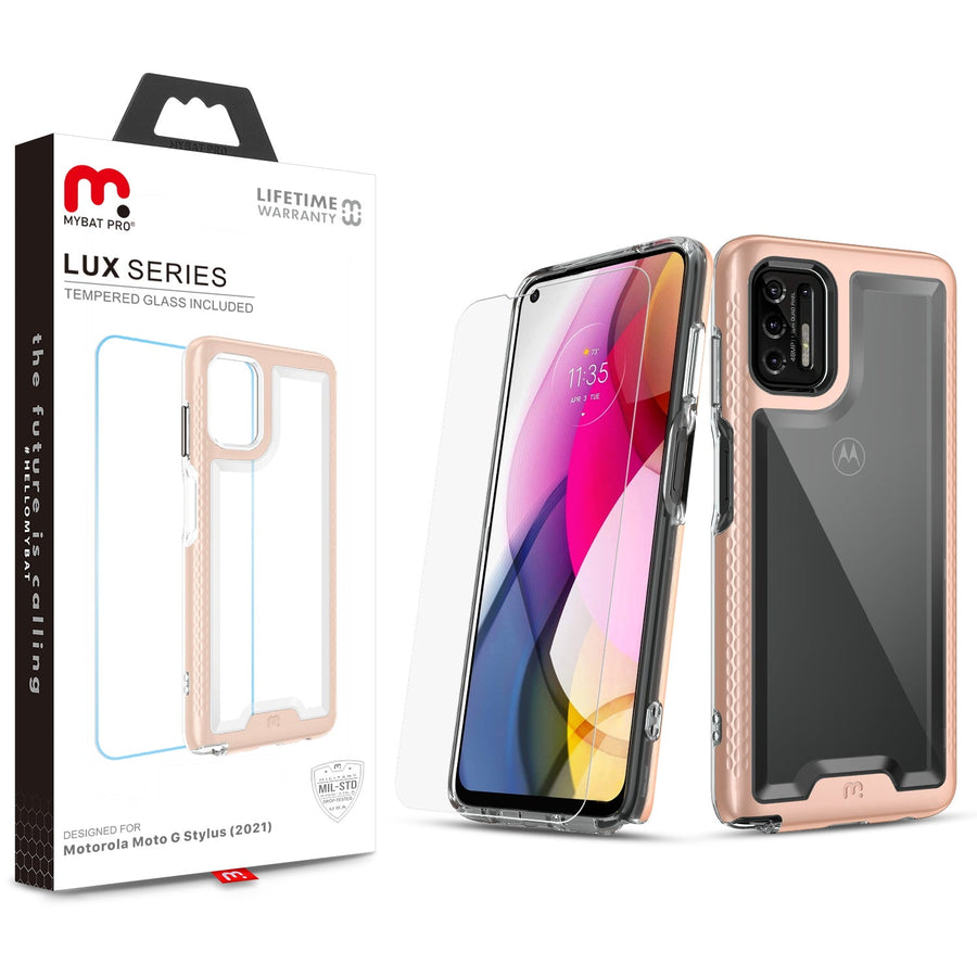 MyBat Pro Lux Series Case for Motorola Moto G Stylus (2021) - Rose Gold