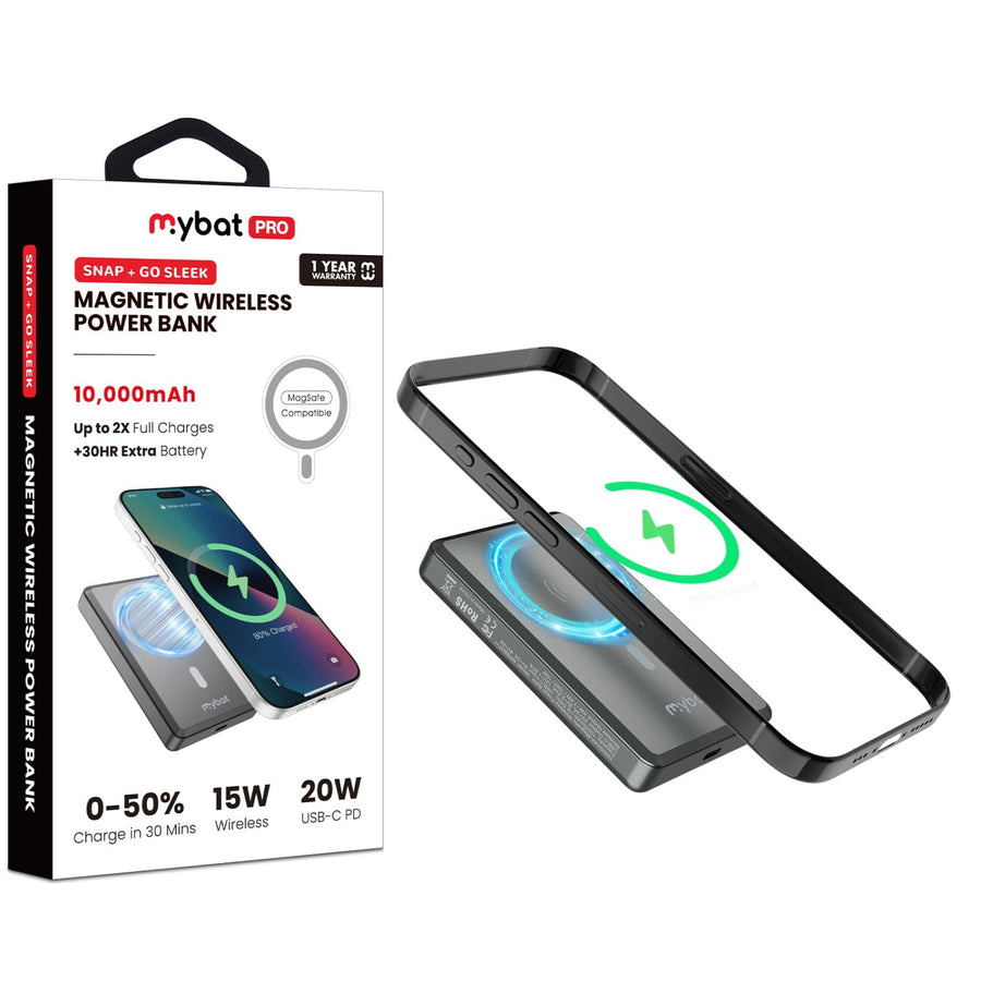 MyBat Pro 10000mAh SNAP + GO SLEEK Magnetic Wireless Power Bank - Grey Titanium - RPBBAT116-1.jpg
