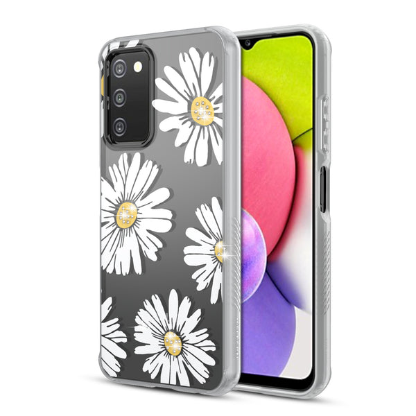 MyBat Pro Mood Diamond Series Case for Samsung Galaxy A03s - Happy Daisies - RSA037UCSFSSD150-2.jpg