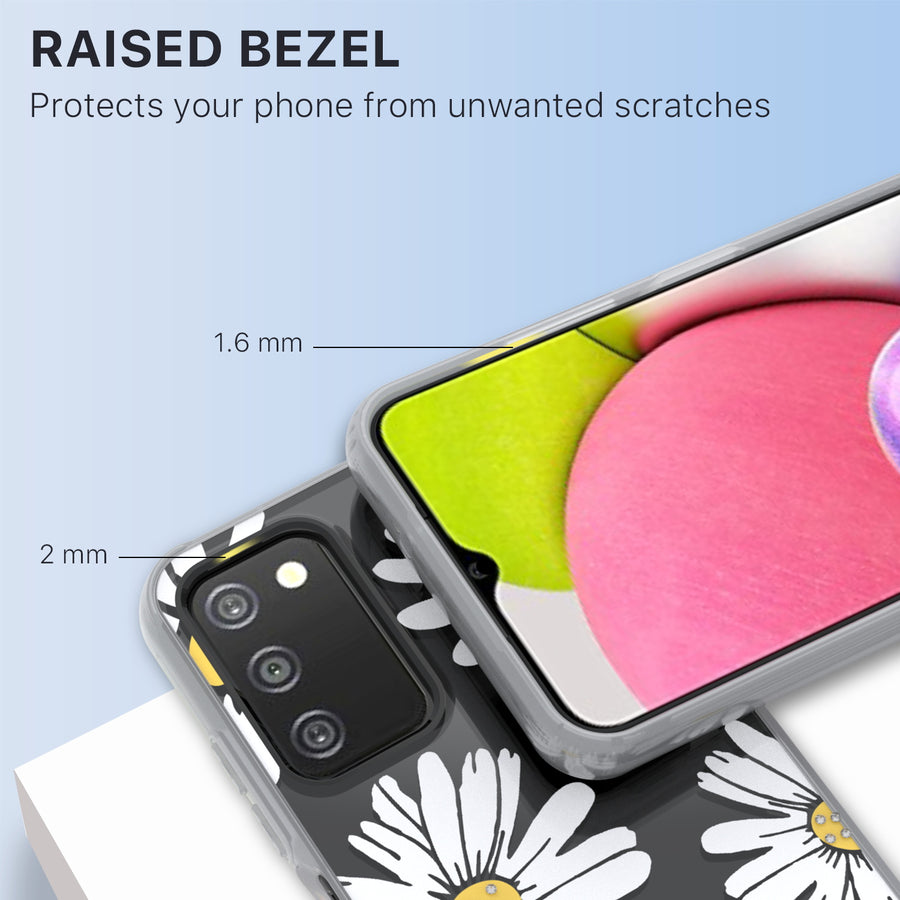 MyBat Pro Mood Diamond Series Case for Samsung Galaxy A03s - Happy Daisies - RSA037UCSFSSD150-7.jpg