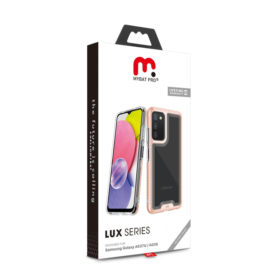 MyBat Pro Lux Series Case for Samsung Galaxy A03s - Rose Gold