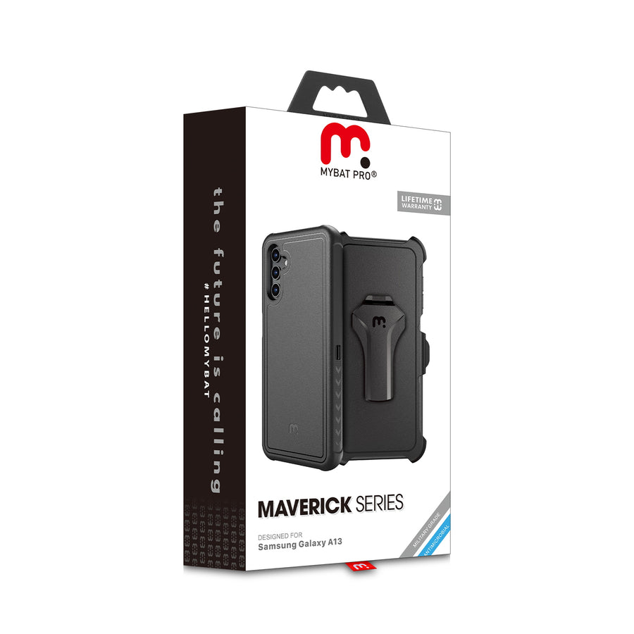 MyBat Pro Maverick Series Case w/ Holster for Samsung Galaxy A13 5G - Black - RSA13CS3NXS001-11.jpg